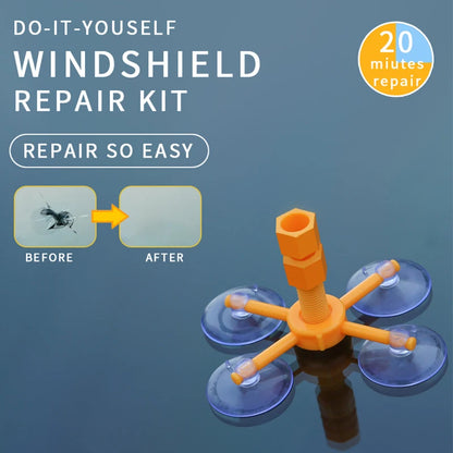 Kit de reparación de parabrisas, reparación rápida de vidrios agrietados de automóvil, herramienta de reparación de parabrisas, sellador de resina, bricolaje, pulido de pantallas de ventana de automóvil 