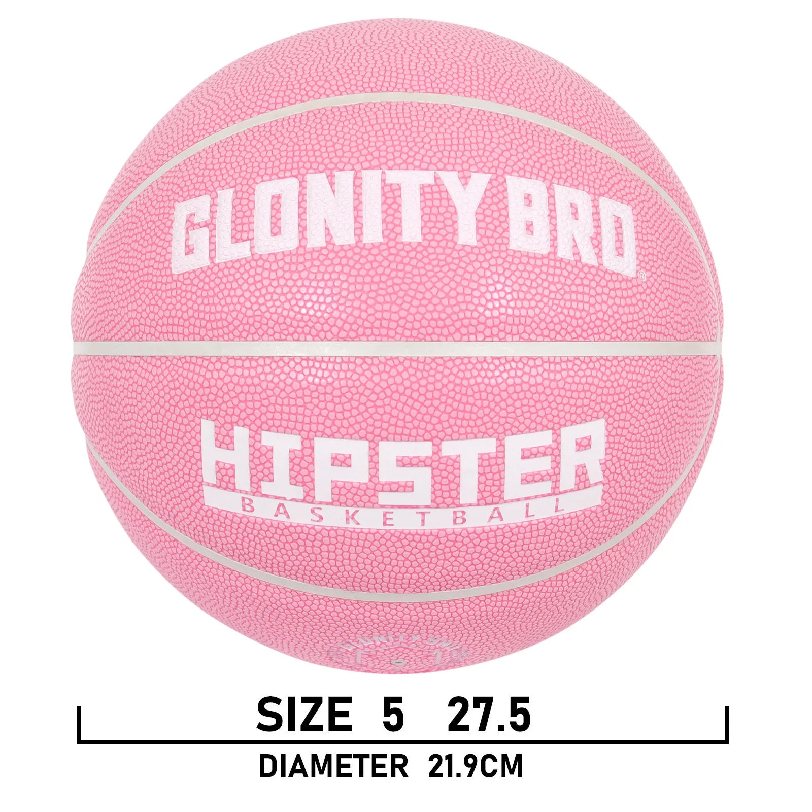 Women's Basketball Size 5, 6, 7 Pink Official Competition Children's Basketball Indoor Outdoor Standard Ball PU Non-slip Wear-resistant