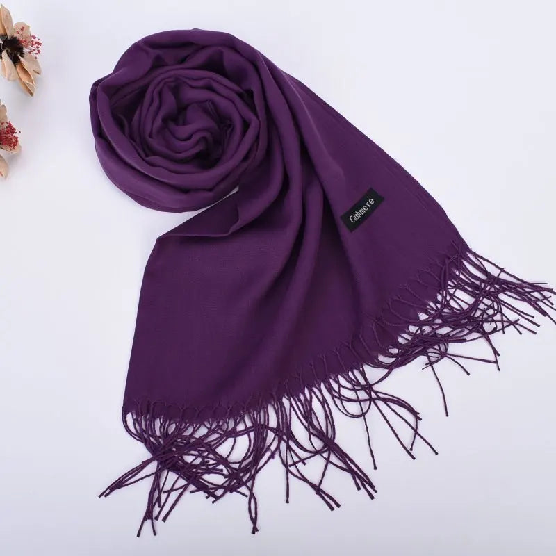 Bufandas de cuero en polvo para otoño e invierno, nuevas, de un solo color, al por mayor, para hombres y mujeres, 120 g, chal con diadema de un solo color.