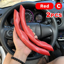 38cm Car Steering Wheel Covers Booster Micro Fiber Leather Auto Interior Decorative Accessories Universal Carbon Fiber Looking