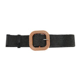 Summer Fashion Women Straw Belt Casual Bohemian Wide Summer Braided Waistbelt  Buckle Elastic Female Straw Waist Belt