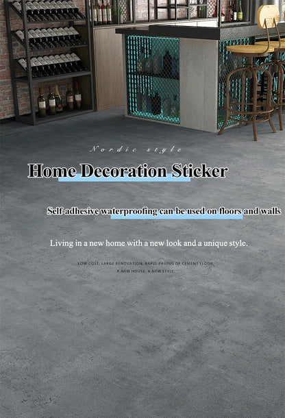 Self-adhesive Thicken PVC Floor Sticker Waterproof Ceramic Tiles Sticker Store Mall Hotel Floor Home Decorative Retro Wallpapers