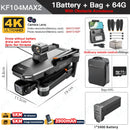 KF104 / KF104MAX2 Professional Drone With 4K Camera 3-Axis Gimbal WIFI 360 Obstacle Avoidance Touch Screen FPV Brushless RC Dron