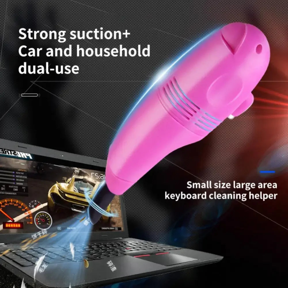 Mini USB Vacuum Cleaner Keyboard Brush Laptop Shell Cleaner Dust Brush Portable USB Vacuum Cleaner Computer Cleaning Tool