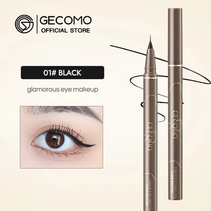 GECOMO Delineador líquido 0,01 mm super fino à prova d'água secagem rápida cor de longa duração sem manchas lápis delineador
