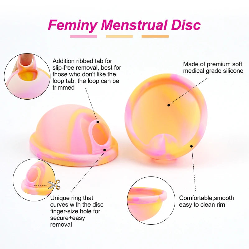 Silicone Menstrual Disc Cup Period Menstrual Collector Menstruation Menstrual Disk Women Health Care Feminine Hygiene Extra-Thin