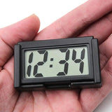 Mini Digital LCD Clock, Self-Adhesive Electronic Bracket Clock, Time and Day Display for Car Truck Dashboard, Auto Accessories