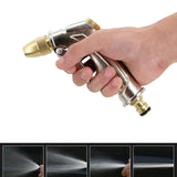 Pistola de agua de metal de alta presión para jardín, pulverizador de riego multifunción, suministros de riego para el hogar.