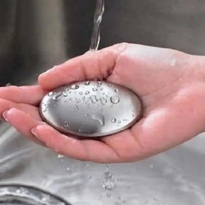 Sabonete de aço inoxidável, barra de cozinha, eliminador de odor, pedra, limpadores corporais, banho, chuveiro, suprimentos