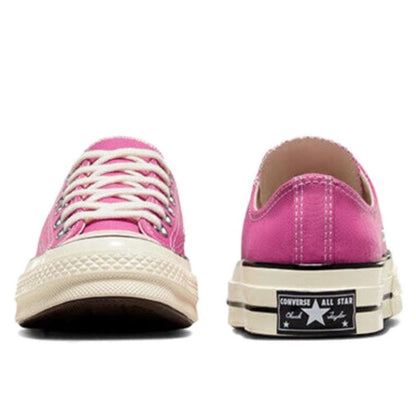 Zapatillas Converse All Star Low Casual de los años 70 para hombre y mujer, clásicas, de lona negra y rosa, transpirables, para caminar y andar en patineta.