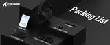 ATTACK SHARK L80 180g Ultra-Light Gaming Headset, Pluggable Microphone, Wired/Bluetooth/2.4G Wireless, 5.1 Channel Stereo Sound