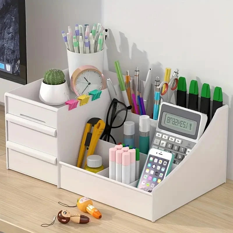 Caja de almacenamiento de cosméticos estilo cajón, tocador de escritorio, estante de clasificación de productos para el cuidado de la piel de lápiz labial