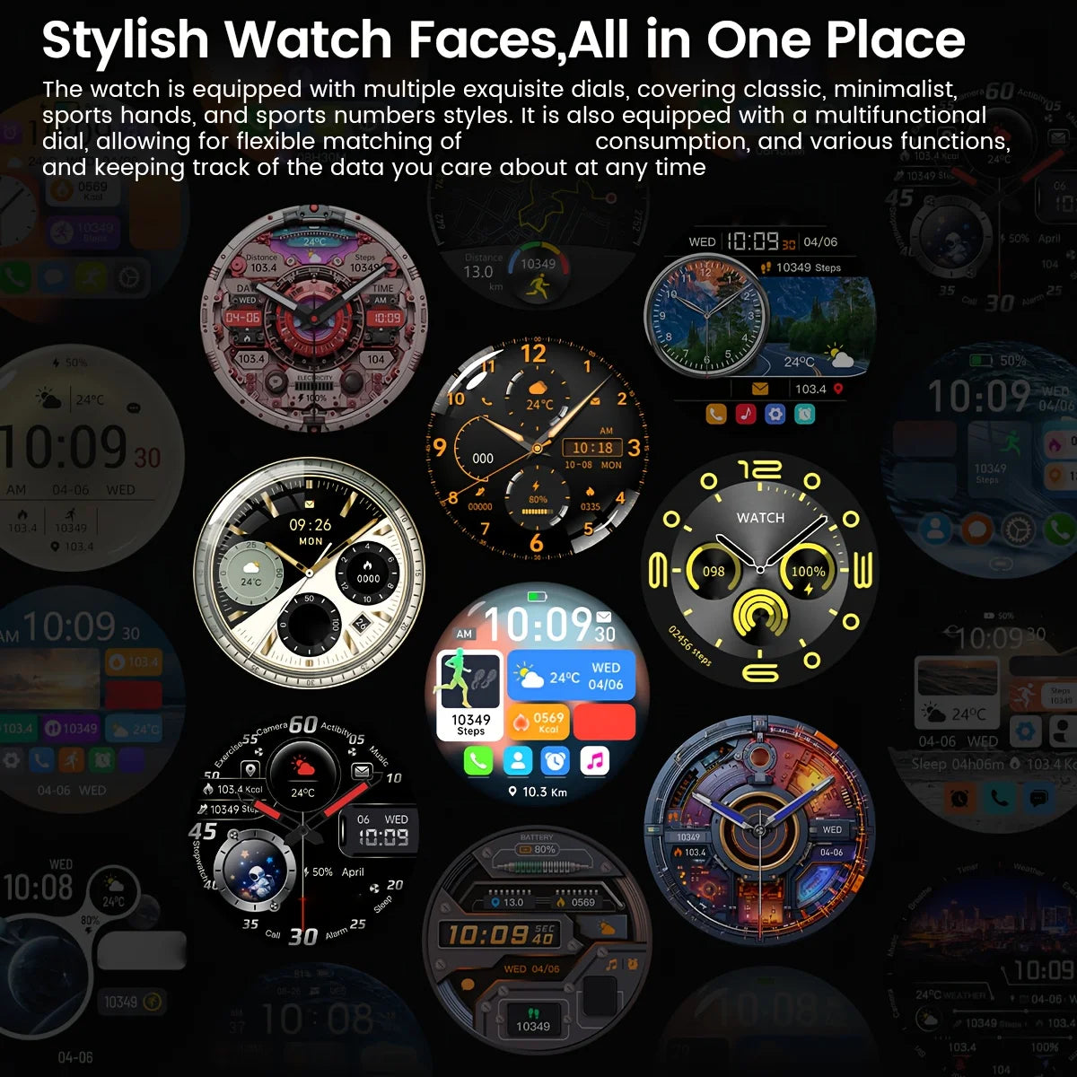 LAXASFIT 2026 New Smart Watch Bluetooth Calling Fitness Tracking Music Playback Health Monitor Smartwatch for Men Women