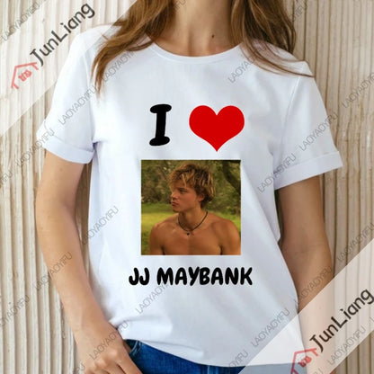 JJ Maybank T-shirt Men's Harajuku Kawaii Graphic T-shirt Men's and women's casual Breathe Life T-shirt