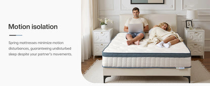 Tribesigns mattress 140x200 cm Height 25 cm Pocket spring Core mattress Medium Hardness H3 7-Zone Orthopedic mattress