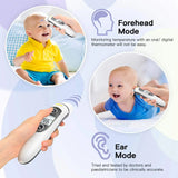 Kingclinic Digital Ear Thermometer Ear and Forehead Mode Ideal for Family Kids and Adults 1 Second Reading