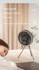 2024 New Portable Tripod Camping Fan 10000mAh USB Rechargeable Multifunctional Mini Outdoor Tent Wireless Ceiling Electric Fan