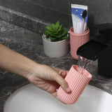 1Pc Portable Toothbrush Cup Bathroom Toothpaste Holder Storage Case Box Organizer Travel Toiletries Storage Cup New Creative