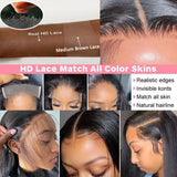 HD Lace Frontal Wig 13x6 13x4 Lace Front Wig Human Hair 30 Inch Bone Straight Transparent Lace Human Hair Wigs 4x4 HD Closure Wig