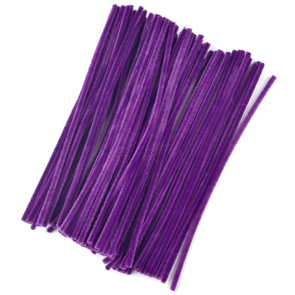 100pcs Chenille Stems Toys DIY Strips Twist Bar Anvil Wire Craft Pipe Creative Hobby Children Plush Stick Chenille Sticks