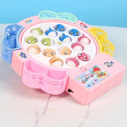 Fishing Toys, Hook Electric Spin With Music, Size Models Optional, Blue And Pink, Toys And Gifts For Kids, Cute Stickers, Practi