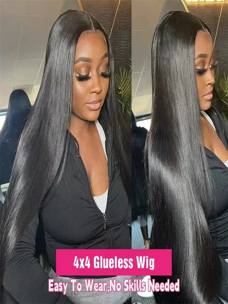 Peruca lace frontal ready to wear cabelo humano liso HD - pronto a usar