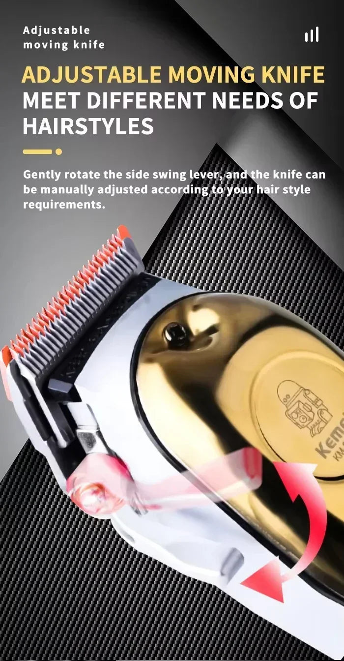 Kemei KM-678 KM-2024 KM-2628 Professional Electric Hair Clippers Beard Clipper Rechargeable Men's Shaver Hair Trimmer Kit