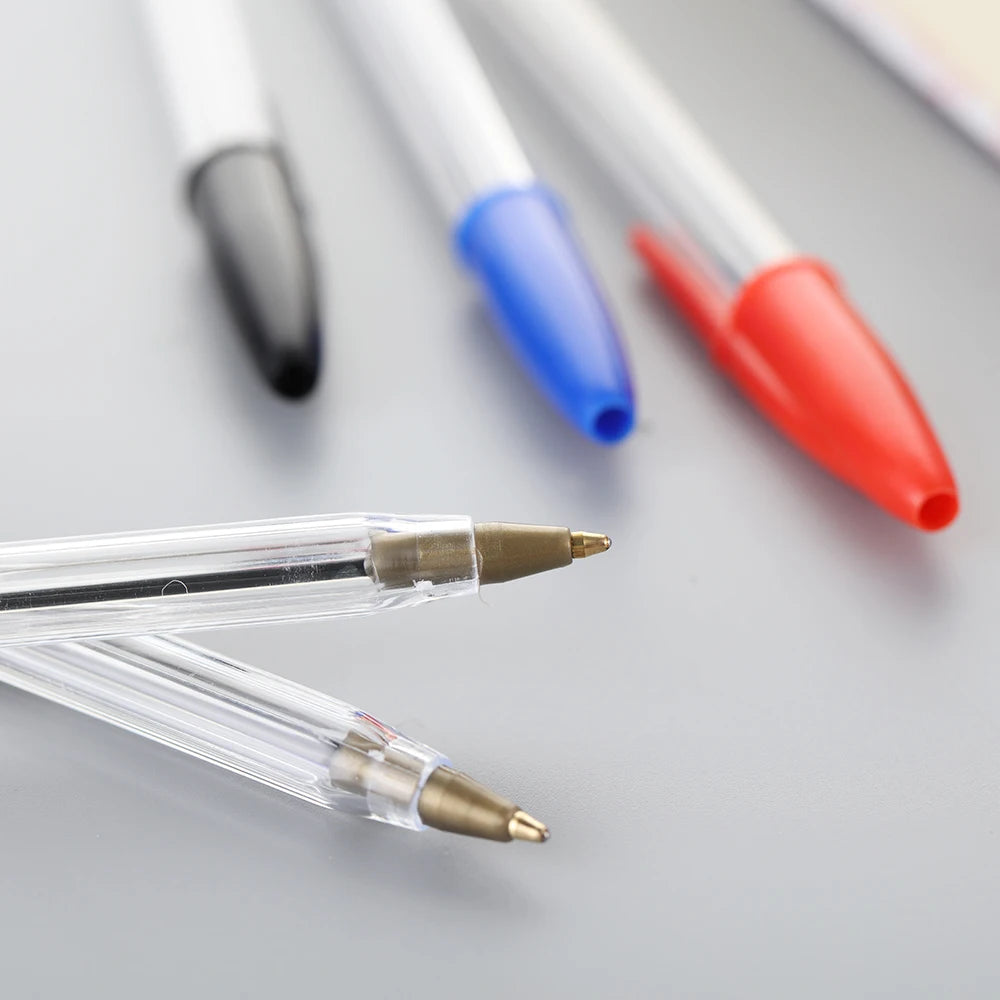 5/10 Pcs Black Red Blue Ballpoint Pen 1.0mm Ballpoint Pen Student Signing Pen Writing Pen Stationery School Office Accessories