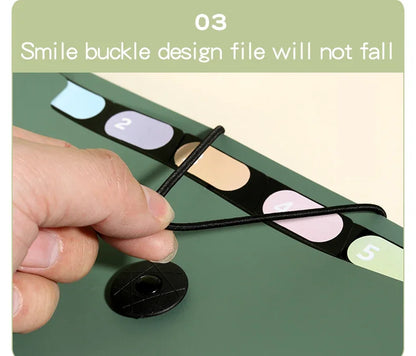 5/8/13 Layers A4 File Folder Storage Bag Test Paper Desktop Tool School Stationery Office Supplies