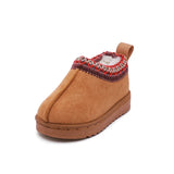 2026 New Fashion Children's Ankle Boots Soft Winter Causal Girls Cotton Shoes Solid Color Kids School Plush Boots Warm Shoes