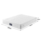 Comanlai Spring Mattress 90x200cm/140x200cm/160x200cm 25cm Height 7 Zones Cold Foam Mattress Microfiber Cover H3 Hardness