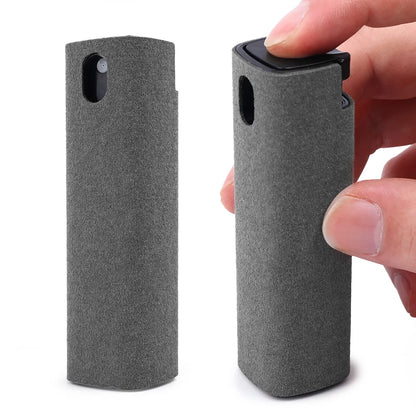 Microfiber Cloth Screen Cleaner Touchscreen Mist Cleaner All in One Spray Bottle Wipe Cleaner Fingerprint-Proof Cleaning Tool