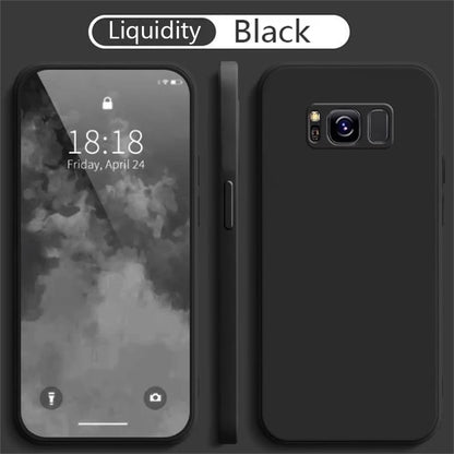 Liquid Silicone Phone Case for Samsung Galaxy S8 S9 S10 Plus Soft Camera Protective Shockproof Back Cover Samsung 8Plus
