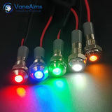 IP67 6mm Metal LED Warning Signal Light FXB6F-LED Small Power Indicator Lamp Waterproof 12V 24V 220V Red Green Yellow White Blue