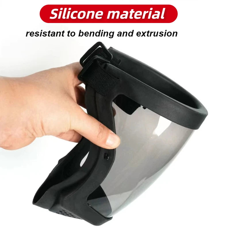 Máscara protectora de trabajo transparente, protector facial transparente, pantalla protectora, accesorios de cocina, gadgets 