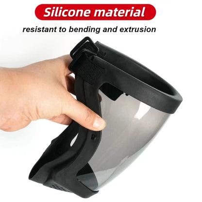 Máscara protectora de trabajo transparente, protector facial transparente, pantalla protectora, accesorios de cocina, gadgets 