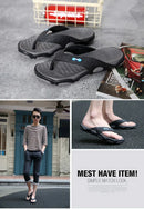 Men's Summer 2025 Trendy Flip Flops Beachwear Slippers Anti-slip Deodorant Casual Shoes Plastic Slip-On Sandals for Adults