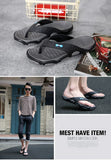 Men's Summer 2025 Trendy Flip-Flops Beachwear Slippers Anti-slip Deodorant Casual Shoes Plastic Slip-On Sandals for Adults
