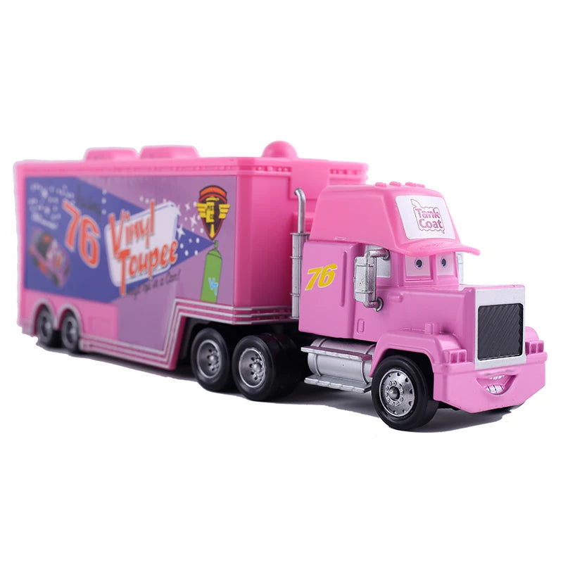 Disney Pixar Cars 2 3 Toys Lightning McQueen Truck Jackson Storm Uncle Mack 1:55 Diecast lorry trailer Model Child kids Gift