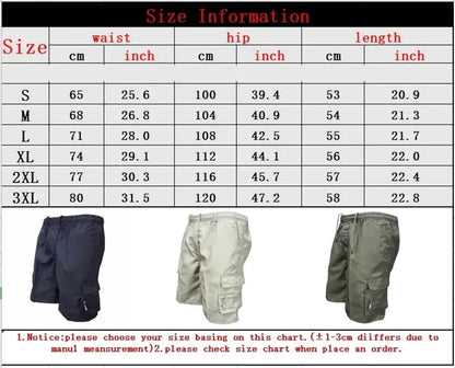Pantalones cortos cargo para exteriores, monos para hombre, pantalones cortos de ciclismo con cintura elástica, multibolsillos, holgados, para trabajo, para playa, deportivos, estampados