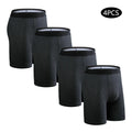 4pcs long boxers for men underwear plus size Men's panties sexy long leg underpants cotton Mens boxer shorts fashion male Trunk