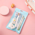 7-In-1 Stationery Set Children Back To School Gel Pen Highlighter Ballpoint Pen Eternal Pencil Tape Eraser Knife Kids Prize