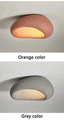 Nordic Wabi Sabi LED Ceiling Lamps Minimalist Cream Style Living Room Bedroom Ceiling Light 45/52/60/70cm Home Decor Chandeliers