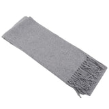 Classic Solid Colors Scarves Men Cashmere Soft Knitted Striped Scarf Long Tassel Neck Warmer Men'S Winter Scarf 2023 New