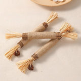 New Toy Cat Chew Toys Silvervine Chew Stick with Catnip Wooden Cleaning Pet Snack Sticks Kitty Raffia Grass Training