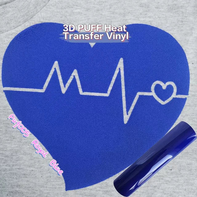 1pc 3D Puff Heat Transfer Vinyl DIY Custom Clothing Logo 