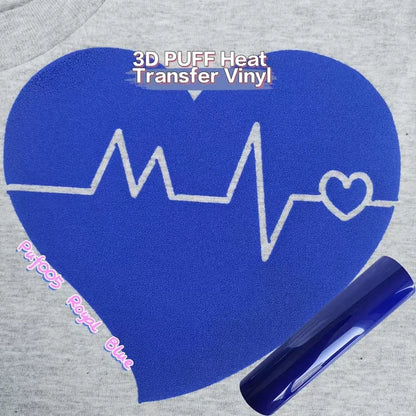 1pc 3D Puff Heat Transfer Vinyl DIY Custom Clothing Logo 