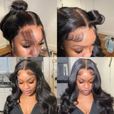Peruca lace frontal cabelo humano ondulado - alta densidade 250%