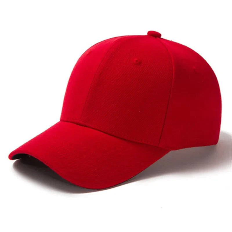 Solid Color Baseball Caps for Women Men Summer Sun Hats Adjustable Snapback Hats Unisex Street Hip Hop Hat Sun Visor Caps