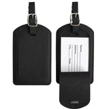 Custom Letters Saffiano PU Leather Luggage Tag Wholesale Personalize Initial Travel Accessories Women Men Suitcase Name Card Tag